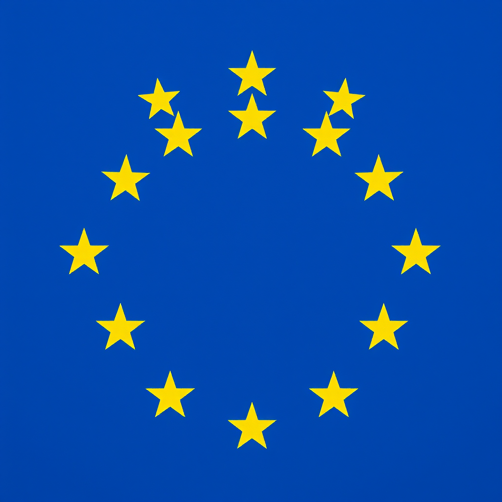 European Union flag icon representing Europe roaming services